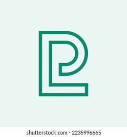 Branding Company Identity Modern Luxury logo design Letter of PL