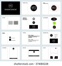 Branding, corporate identity guideline design