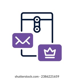 branding dual tone icon. vector icon for your website, mobile, presentation, and logo design.