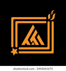 branding, forever, name, simple, typo, web, collection, hexagon, isolated, light, blue, construction, initial, red, letter a, upper case letter, logotype, letter, company, corporate, graphic, identity