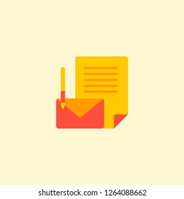 Branding icon flat element. Vector illustration of branding icon flat isolated on clean background for your web mobile app logo design.