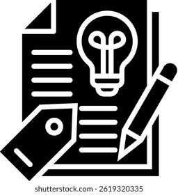 Branding Icon Glyph Vector Illustration