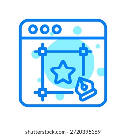 Icono de marca en forma Ilustración vectorial