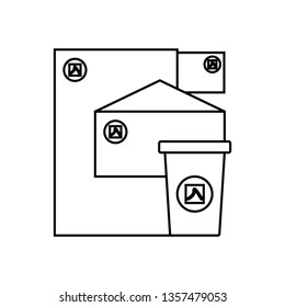 Branding Icon. Thin line design. Vector illustration.