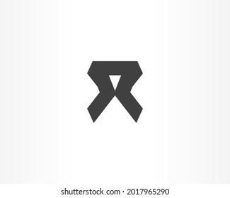Branding icon vector with line black logo design concept
