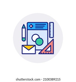 icono de marca en vector. logotipo