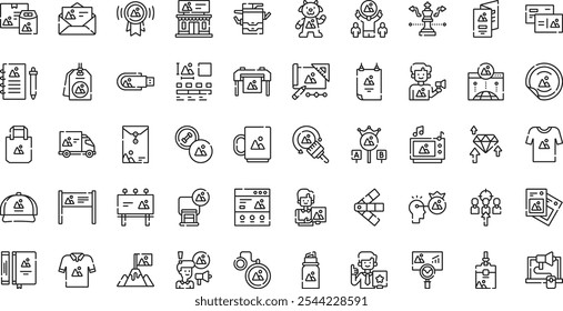 Branding icons High-Quality Vector Icons Collection with Editable Stroke. Ideal for Professional and Creative Projects.