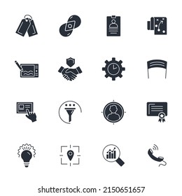 Branding icons set . Branding pack symbol vector elements for infographic web