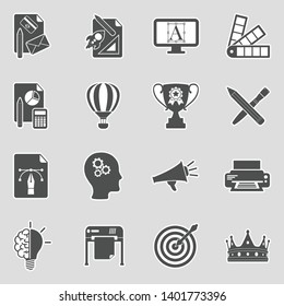 Branding Icons. Sticker Design. Vector Illustration.