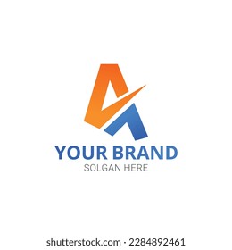 Branding identity busines a logo vector design template