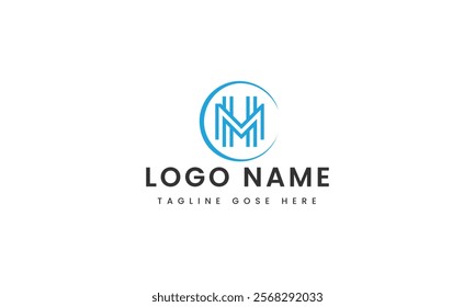 Branding Identity Business letter hm logo Vector