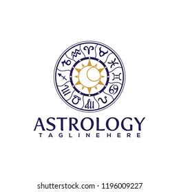 Branding Identity Corporate Astrology Vector Logo Design