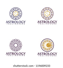 Branding Identity Corporate Astrology vector logo design