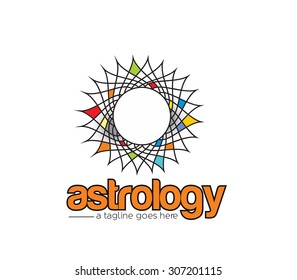 Branding Identity Corporate Astrology vector logo design 