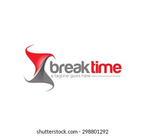 Branding Identity Corporate Break Time Vector Logo Design 