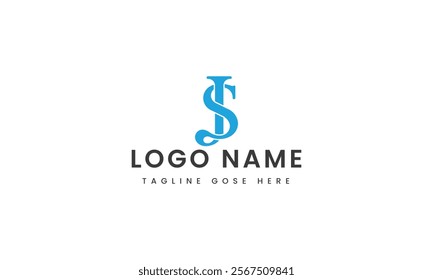 Branding Identity Corporate Business letter js logo Vector