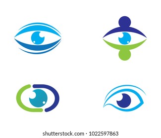 Branding Identity Corporate Eye Care vector logo design