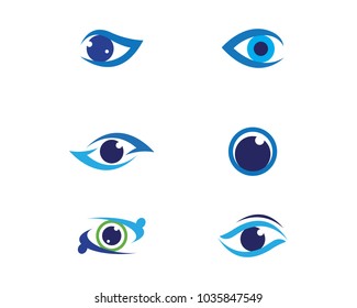 Branding Identity Corporate Eye Care vector logo design