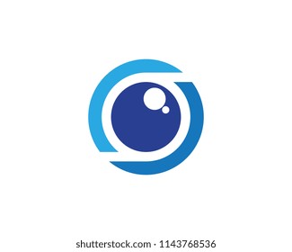 Branding Identity Corporate Eye Care vector logo design