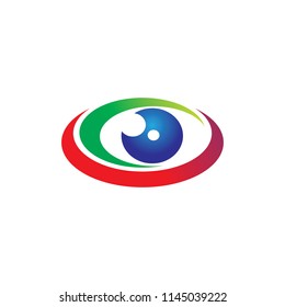 branding identity corporate eye care vector logo design

