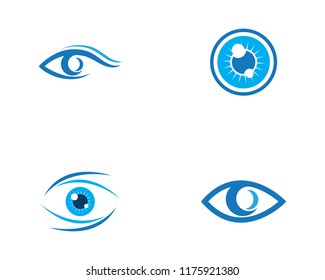 Branding Identity Corporate Eye Care vector logo design