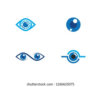Branding Identity Corporate Eye Care vector logo design