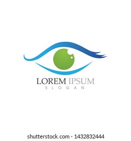 Branding Identity Corporate Eye Care vector logo design