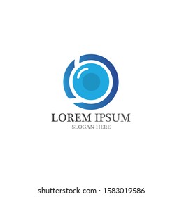 Branding Identity Corporate Eye Care vector logo design