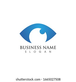 Branding Identity Corporate Eye Care vector logo design