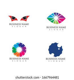 Branding Identity Corporate Eye Care vector logo