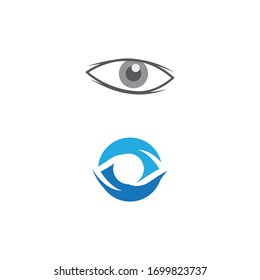 Branding Identity Corporate Eye Care vector logo design