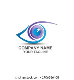 Branding Identity Corporate Eye Care vector logo design