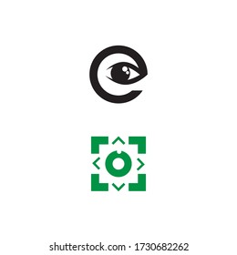 Branding Identity Corporate Eye Care vector logo design