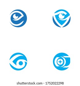 Branding Identity Corporate Eye Care vector logo design