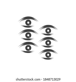 Branding Identity Corporate Eye Care vector logo design