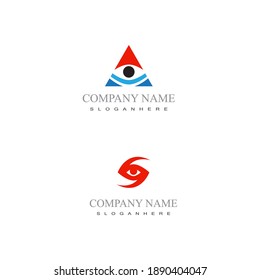 Branding Identity Corporate Eye Care vector logo design