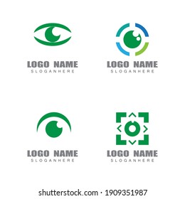 Branding Identity Corporate Eye Care vector logo design