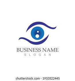 Branding Identity Corporate Eye Care vector logo design