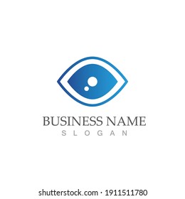 Branding Identity Corporate Eye Care vector logo design