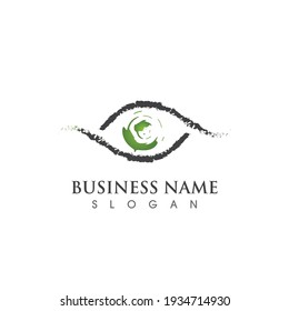 Branding Identity Corporate Eye Care vector logo design