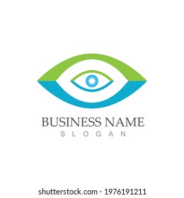 Branding Identity Corporate Eye Care vector logo design