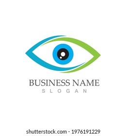 Branding Identity Corporate Eye Care vector logo design