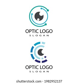 Branding Identity Corporate Eye Care vector logo design