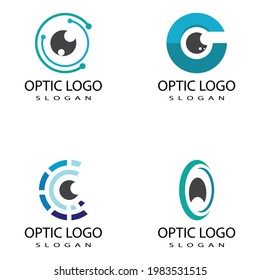 Branding Identity Corporate Eye Care vector logo design