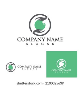 Branding Identity Corporate Eye Care vector logo design