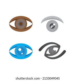 Branding Identity Corporate Eye Care vector logo design