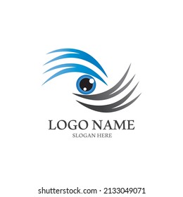 Branding Identity Corporate Eye Care vector logo design