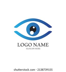 Branding Identity Corporate Eye Care vector logo design