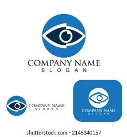 Branding Identity Corporate Eye Care vector logo design