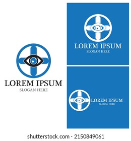 Branding Identity Corporate Eye Care vector logo design
